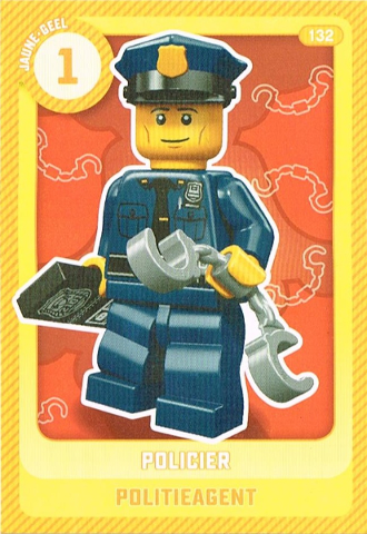 Create the World Trading Card # 132 Policier / Politieagent (Belgian)