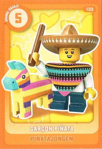 Create the World Trading Card # 133 Garçon Piñata / Piñatajongen (Belgian)