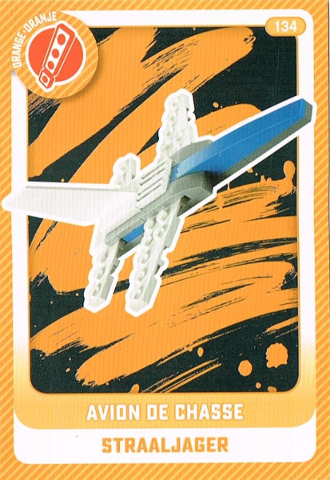 Create the World Trading Card # 134 Avion de Chasse / Straaljager (Belgian)