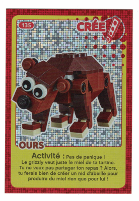 Create the World Trading Card #135 Create: Ours (French)