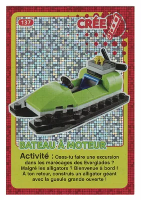 Create the World Trading Card #137 Create: Bateau À Moteur (French)