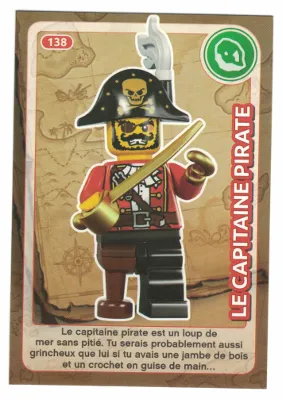 Create the World Trading Card #138 Le Capitaine Pirate (French)