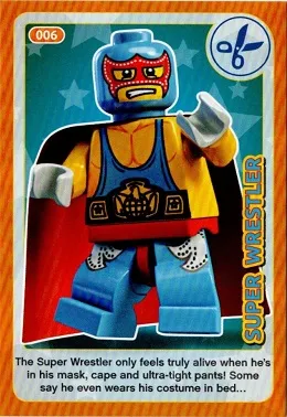 Create the World Incredible Inventions Trading Card #006 Super Wrestler