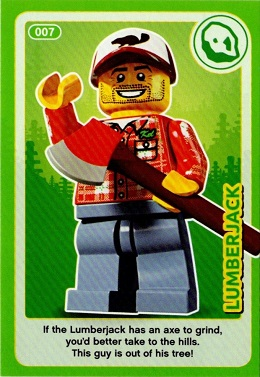 Create the World Incredible Inventions Trading Card #007 Lumberjack