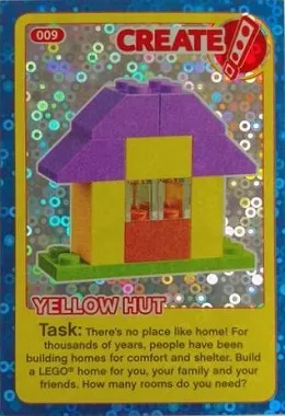 Create the World Incredible Inventions Trading Card #009 Create: Yellow Hut