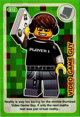 Create the World Incredible Inventions Trading Card #012 Video Game Guy