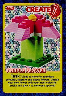Create the World Incredible Inventions Trading Card #020 Create: Purple Flower
