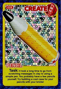Create the World Incredible Inventions Trading Card #028 Create: Pencil