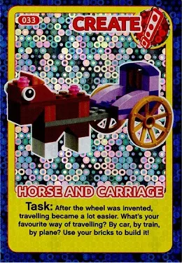 Create the World Incredible Inventions Trading Card #033 Create: Horse and Carriage