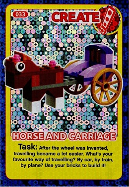 Create the World Incredible Inventions Trading Card #033 Create: Horse and Carriage