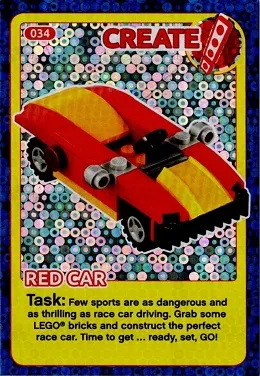 Create the World Incredible Inventions Trading Card #034 Create: Red Car