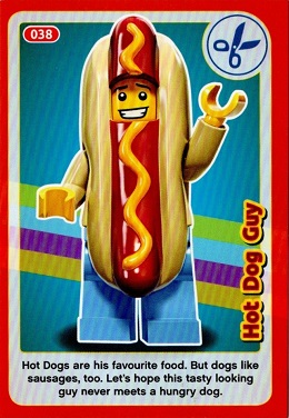 Create the World Incredible Inventions Trading Card #038 Hot Dog Man