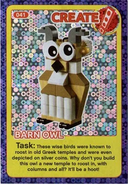 Create the World Incredible Inventions Trading Card #041 Create: Barn Owl