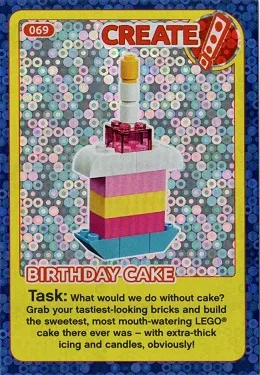 Create the World Incredible Inventions Trading Card #069 Create: Birthday Cake