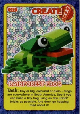 Create the World Incredible Inventions Trading Card #072 Create: Rainforest Frog