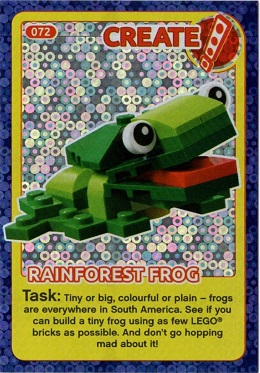Create the World Incredible Inventions Trading Card #072 Create: Rainforest Frog