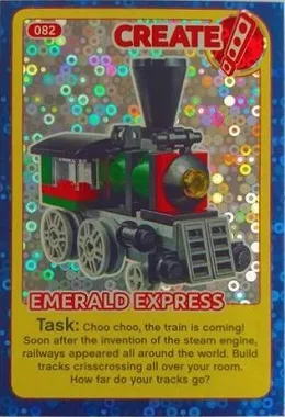 Create the World Incredible Inventions Trading Card #082 Create: Emerald Express