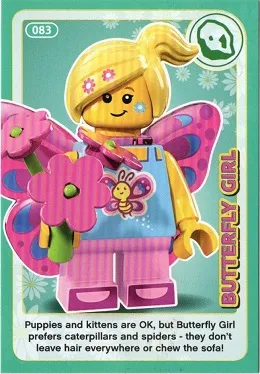 Create the World Incredible Inventions Trading Card #083 Butterfly Girl