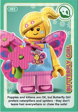 Create the World Incredible Inventions Trading Card #083 Butterfly Girl