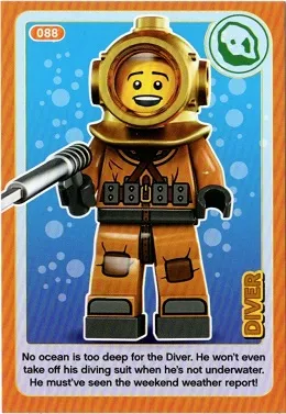 Create the World Incredible Inventions Trading Card #088 Diver