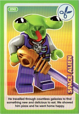 Create the World Incredible Inventions Trading Card #090 Space Alien