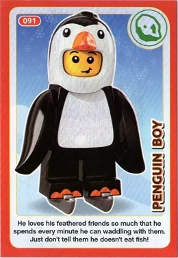 Create the World Incredible Inventions Trading Card #091 Penguin Boy