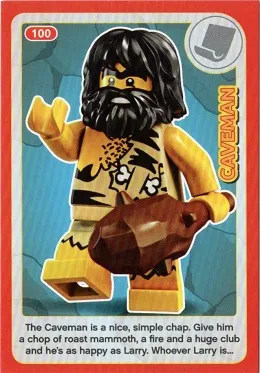 Create the World Incredible Inventions Trading Card #100 Caveman
