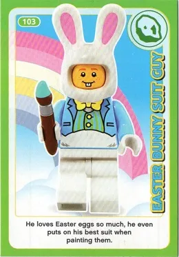 Create the World Incredible Inventions Trading Card #103 Easter Bunny Suit Guy