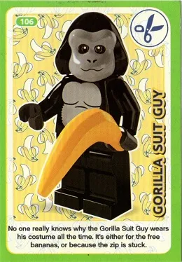 Create the World Incredible Inventions Trading Card #106 Gorilla Suit Guy
