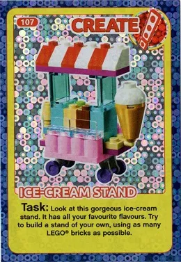 Create the World Incredible Inventions Trading Card #107 Create: Ice Cream Stand