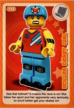 Create the World Incredible Inventions Trading Card #114 Roller Derby Girl