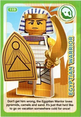 Create the World Incredible Inventions Trading Card #119 Egyptian Warrior