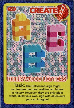 Create the World Incredible Inventions Trading Card #120 Create: Hollywood Letters