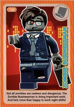 Create the World Incredible Inventions Trading Card #126 Zombie Businessman