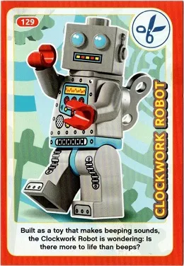 Create the World Incredible Inventions Trading Card #129 Clockwork Robot