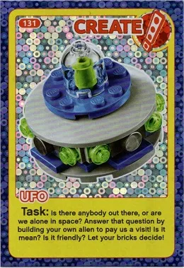 Create the World Incredible Inventions Trading Card #131 Create: UFO