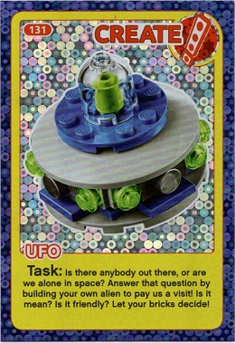 Create the World Incredible Inventions Trading Card #131 Create: UFO