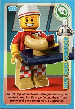 Create the World Incredible Inventions Trading Card #133 Hot Dog Vendor