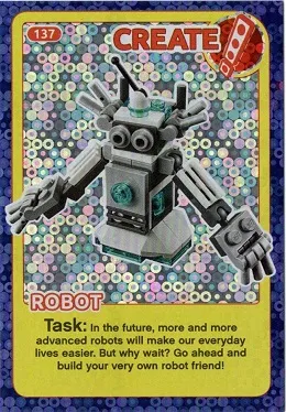 Create the World Incredible Inventions Trading Card #137 Create: Robot