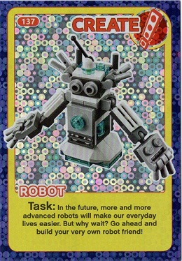Create the World Incredible Inventions Trading Card #137 Create: Robot