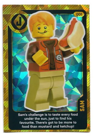 Create the World Living Amazingly Trading Card #001 Sam