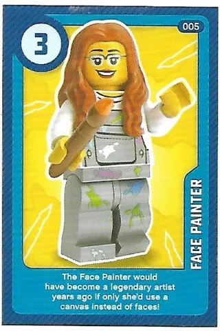 Create the World Living Amazingly Trading Card #005 Face Painter