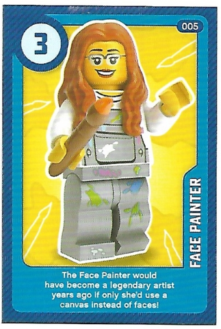 Create the World Living Amazingly Trading Card #005 Face Painter
