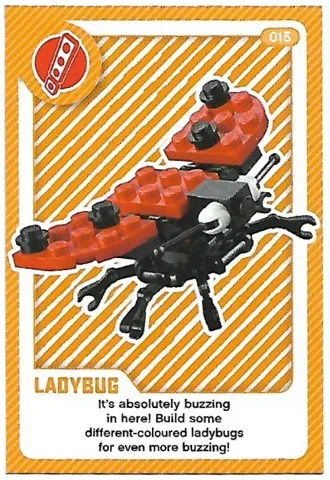 Create the World Living Amazingly Trading Card #015 Ladybug