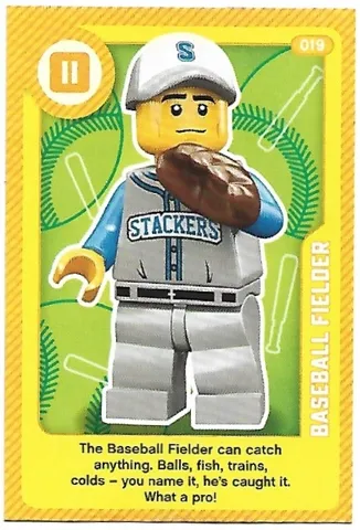 Create the World Living Amazingly Trading Card #019 Baseball Fielder