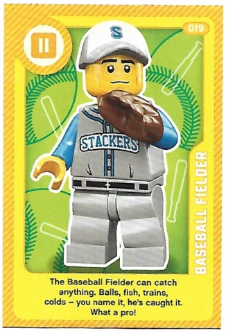 Create the World Living Amazingly Trading Card #019 Baseball Fielder