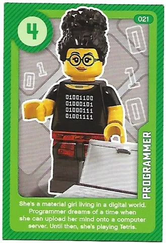 Create the World Living Amazingly Trading Card #021 Programmer