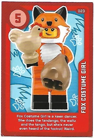 Create the World Living Amazingly Trading Card #023 Fox Costume Girl