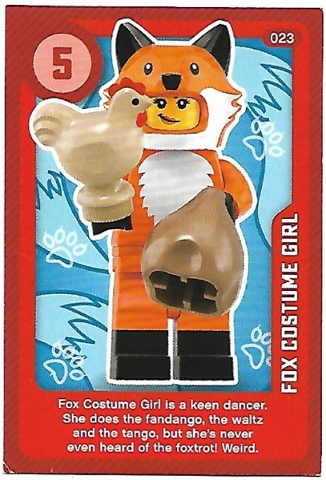 Create the World Living Amazingly Trading Card #023 Fox Costume Girl