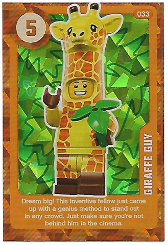 Create the World Living Amazingly Trading Card #033 Giraffe Guy